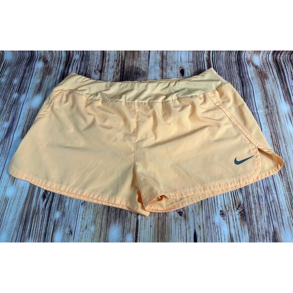 Nike Pants - Nike Running Shorts Womens Size 2XL XXL Orange Dri Fit Crew Gym Run Casual Melon